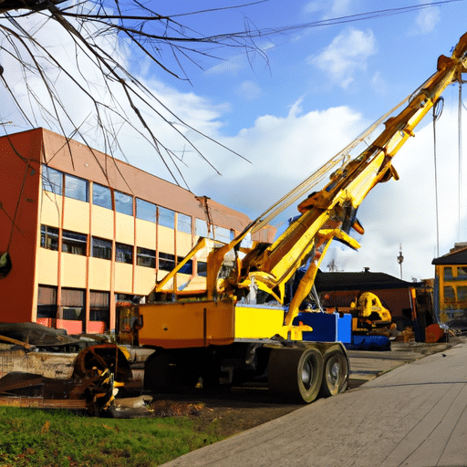 Jaki sprzęt budowlany jest niezbędny do przeprowadzenia projektu budowlanego w mieście Łodzi?