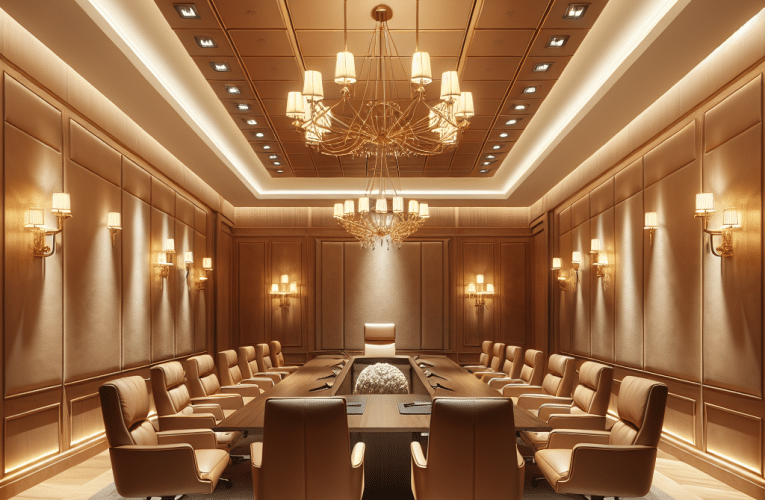 Oświetlenie do sali konferencyjnej: Jak wybrać idealne lampy dla efektywnych spotkań biznesowych?