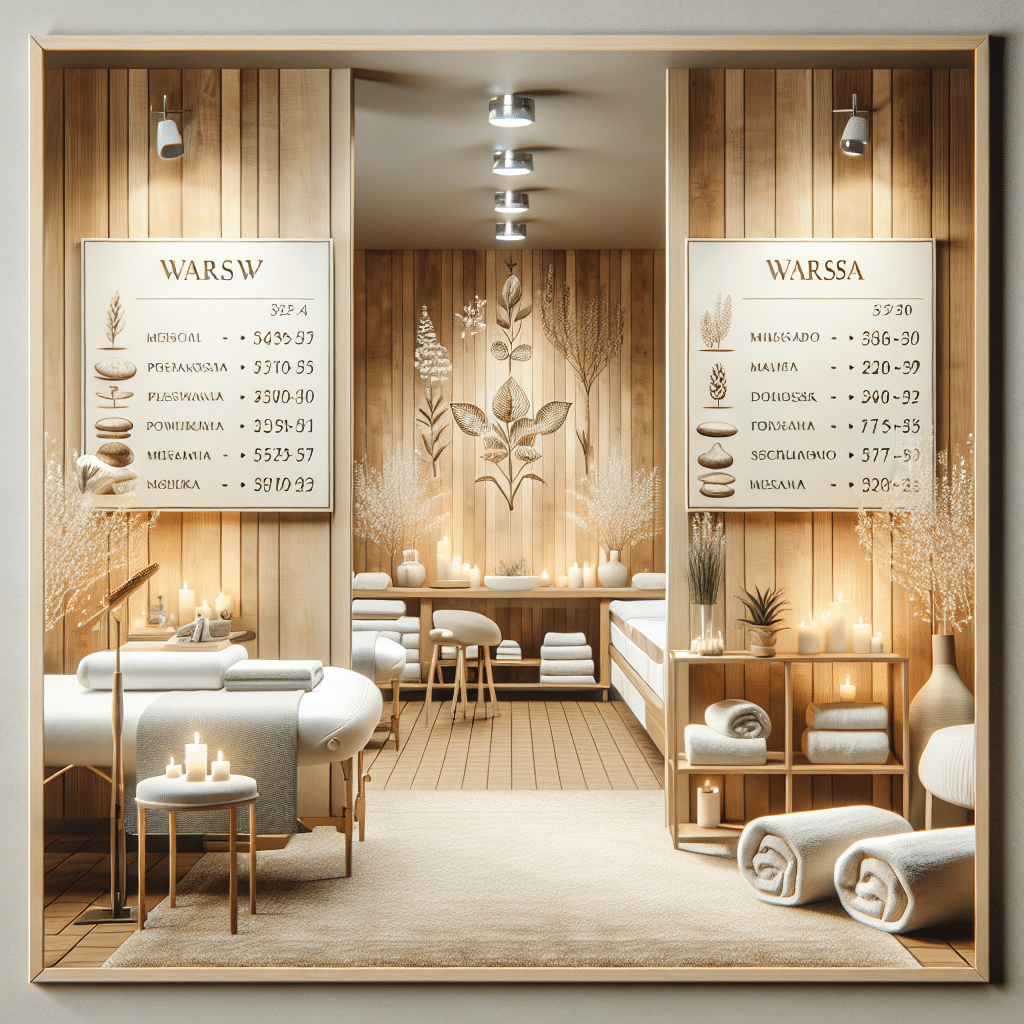masaż warszawa ceny