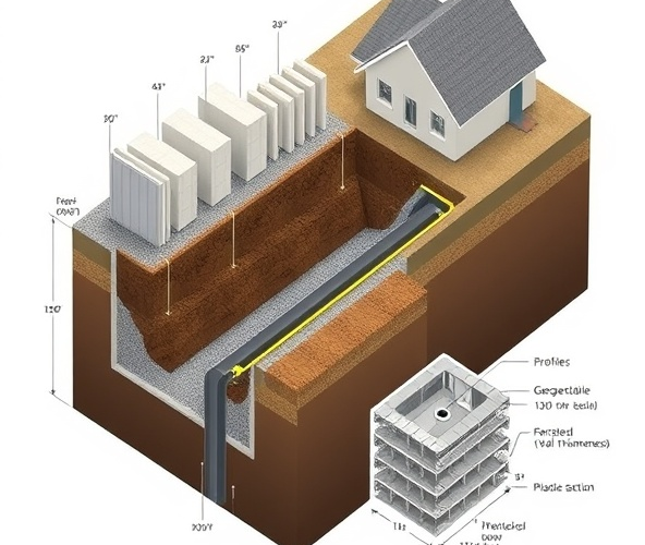 Jakie wymiary grodzic plastikowych do opaski drenarskiej wokół domu?