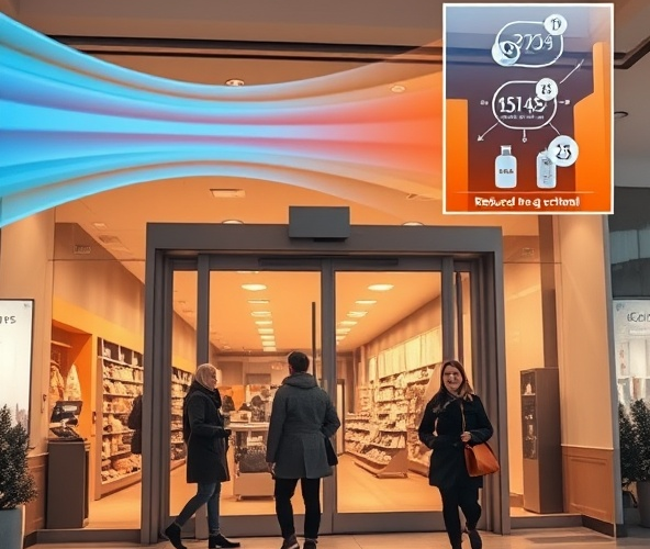 Czy inteligentna kurtyna powietrzna w sklepie oszczędza energię?