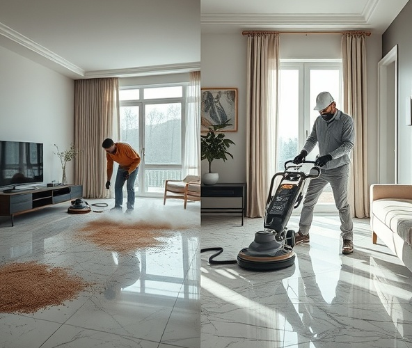 Czy samodzielne szlifowanie marmuru w mieszkaniu jest bezpieczne?