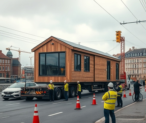 Jakie zezwolenia przy transporcie domu modułowego w Szczecinie?