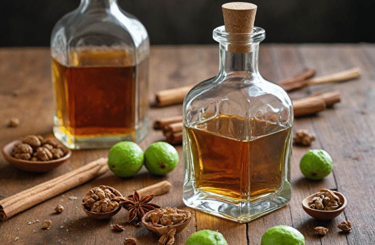 Nalewka z orzechów włoskich – przepis, właściwości i zastosowanie