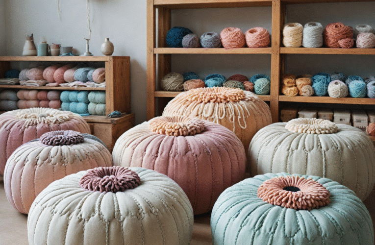 Pufy Sea Anemones: projekt, wykonanie i zamówienia w NiemaSówce