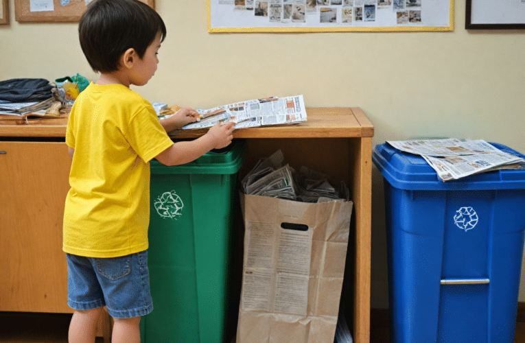 Segregacja śmieci dla dzieci: kolory pojemników, co wrzucać, upcykling