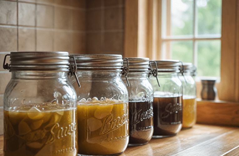 Wekowanie domowe: czas trzymania słoików do góry dnem i pasteryzacja