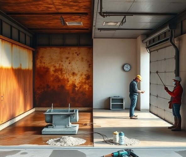 Jak samodzielnie zabezpieczyć garaż blaszany 6×5 przed korozją od spodu?