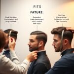 męskie peruki z włosów naturalnych